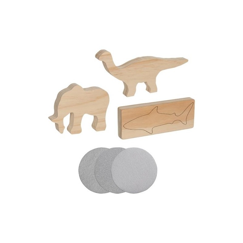 Ebauches à sculpter en bois de tilleuls - 3 animaux différents