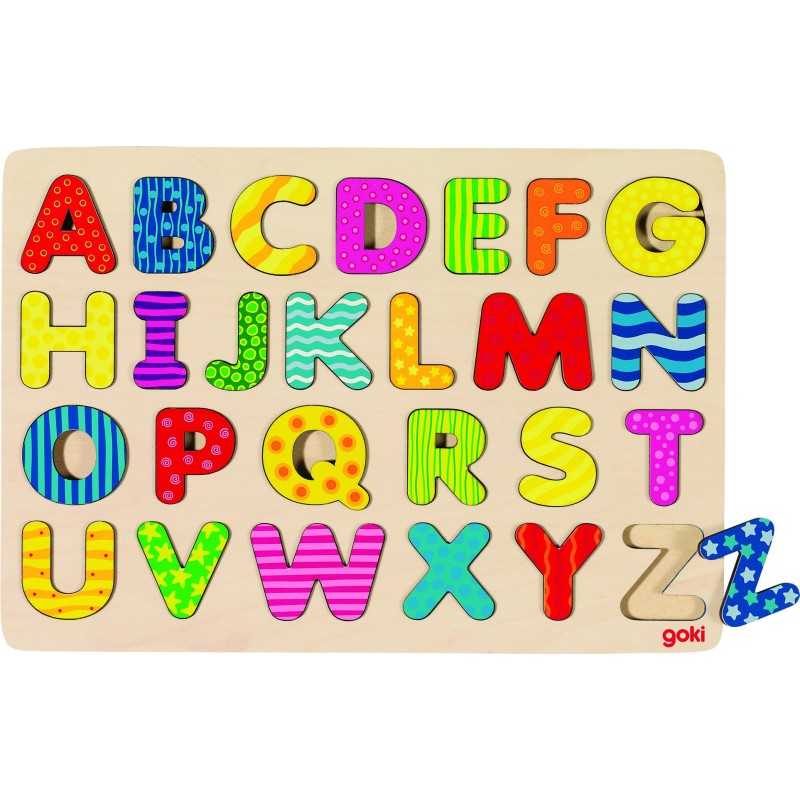 Puzzle en bois - Alphabet A-Z - 26 pièces